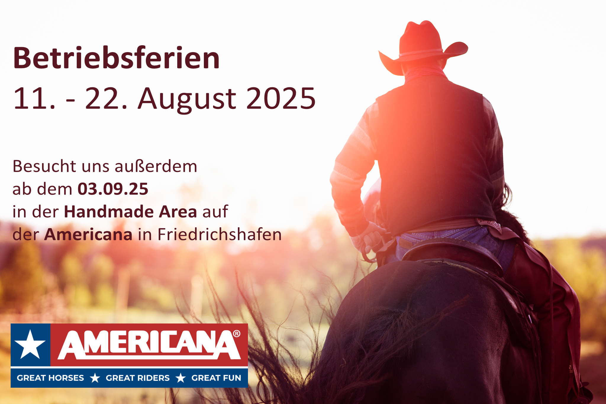 Betriebsfereien 11.-22.08.25