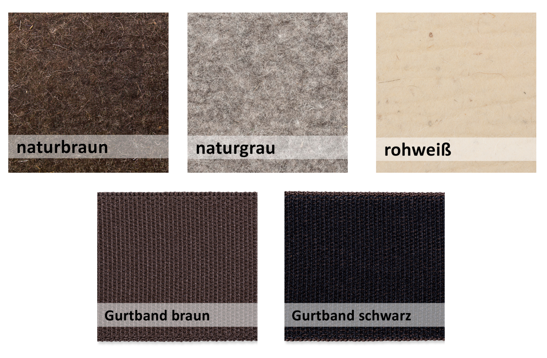farbtafel filz gurt
