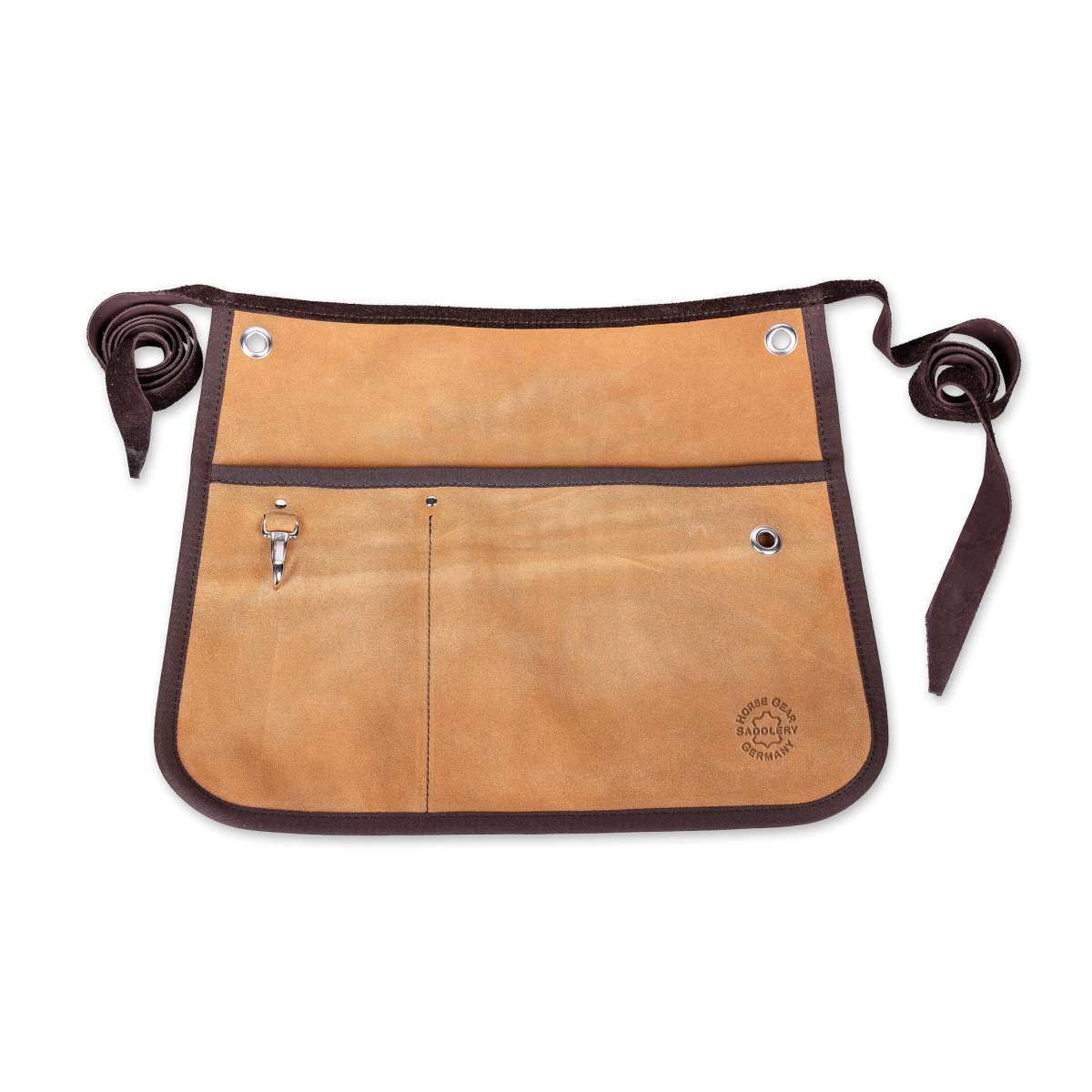 Gartenschürze-Leder-für-Garten-Floristik-Werkstatt-Draufsicht-freigestellt