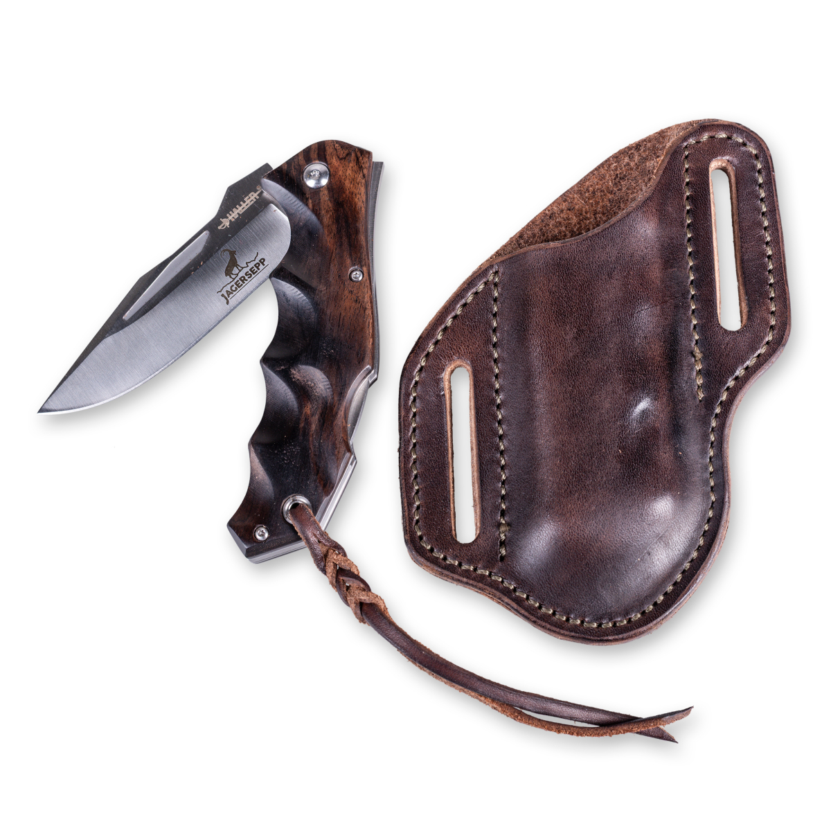 TaschenmesserEbony-HorseGear-Pancakescheide-geöffnet