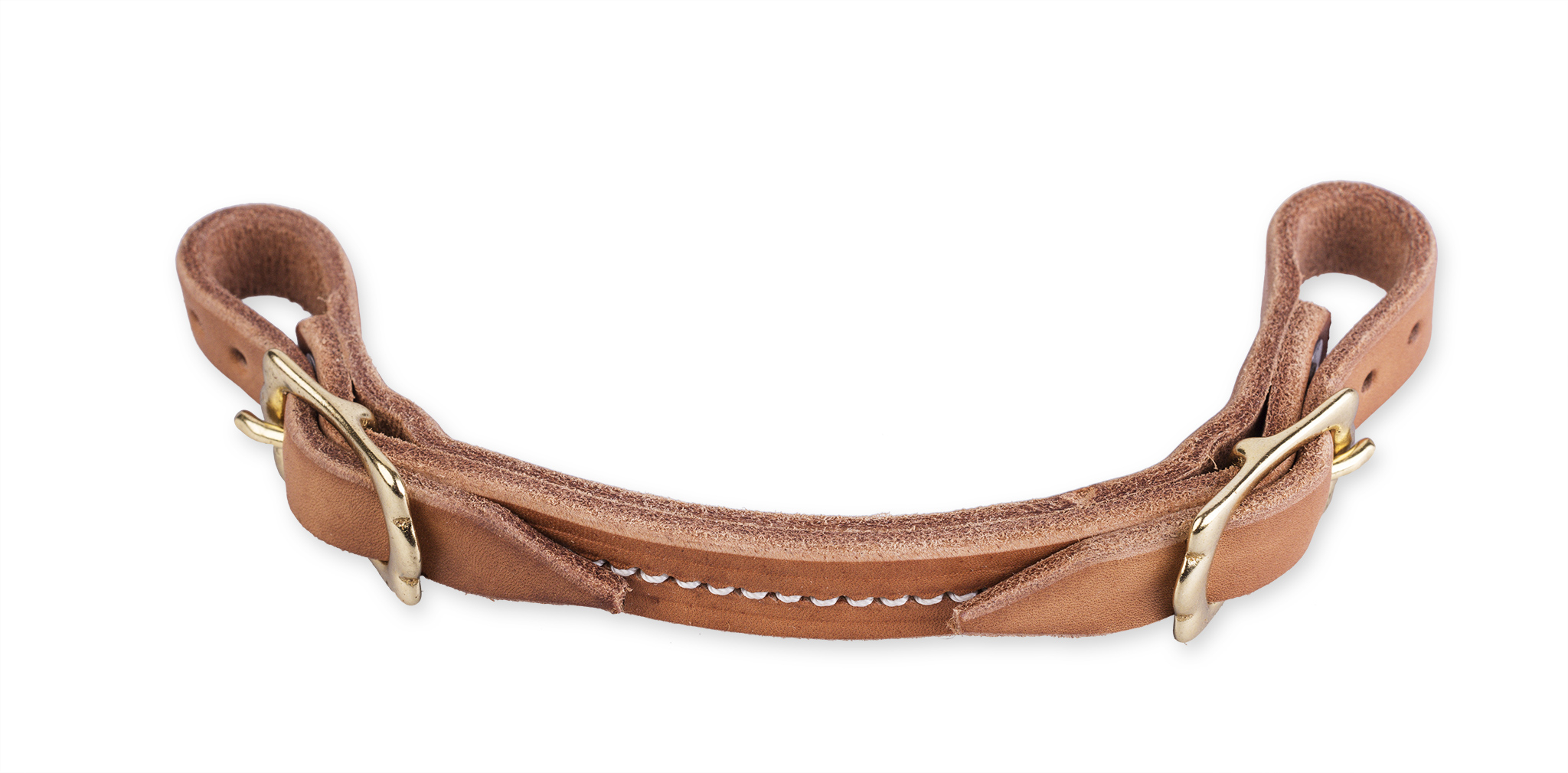 Kinnriemchen aus Harnessleder mit Schnallen für Shank-Bits